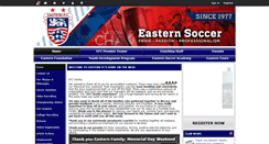Desktop Screenshot of easternsoccer.com
